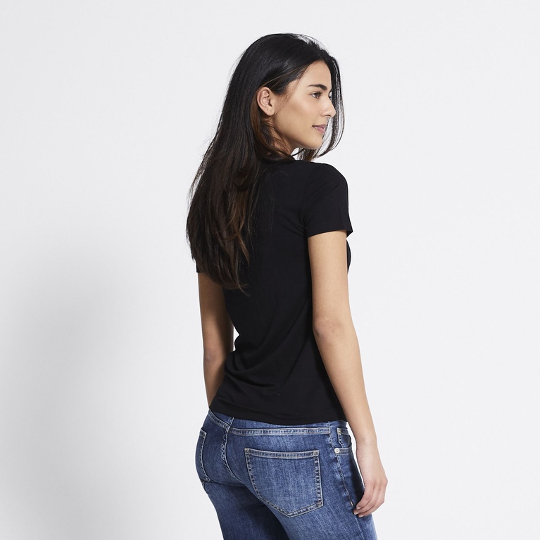 Soft feel tee "Liv" Black 2